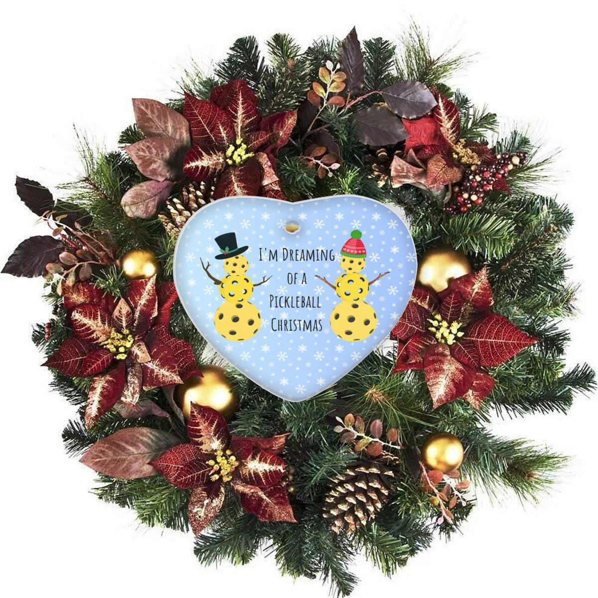 I'm Dreaming of a Pickleball Christmas Ornament