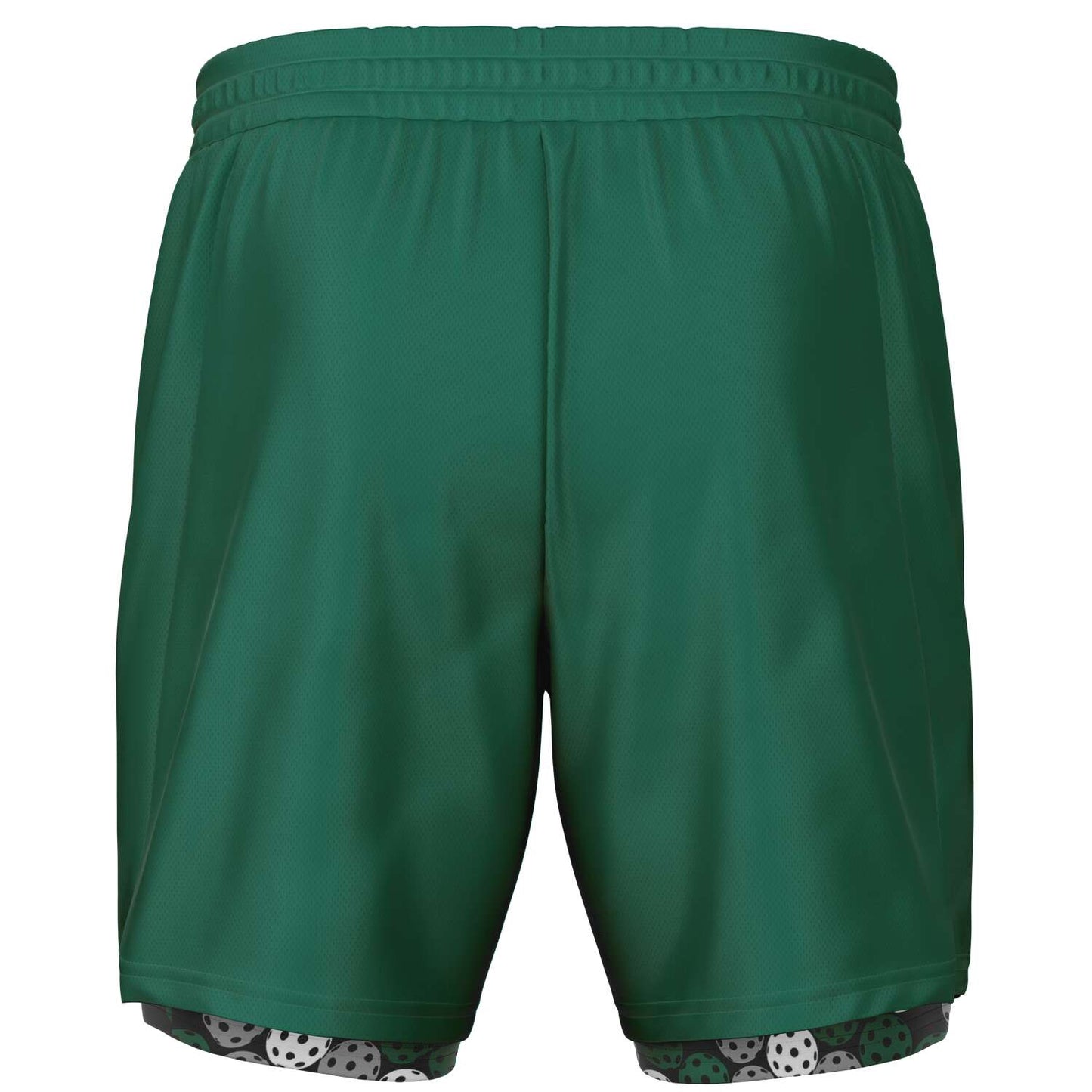 Green & Black 2-in-1 Athletic Shorts (Long)