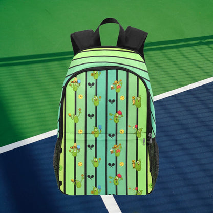 Pickleball Characters Backpack with Side Mesh Pockets