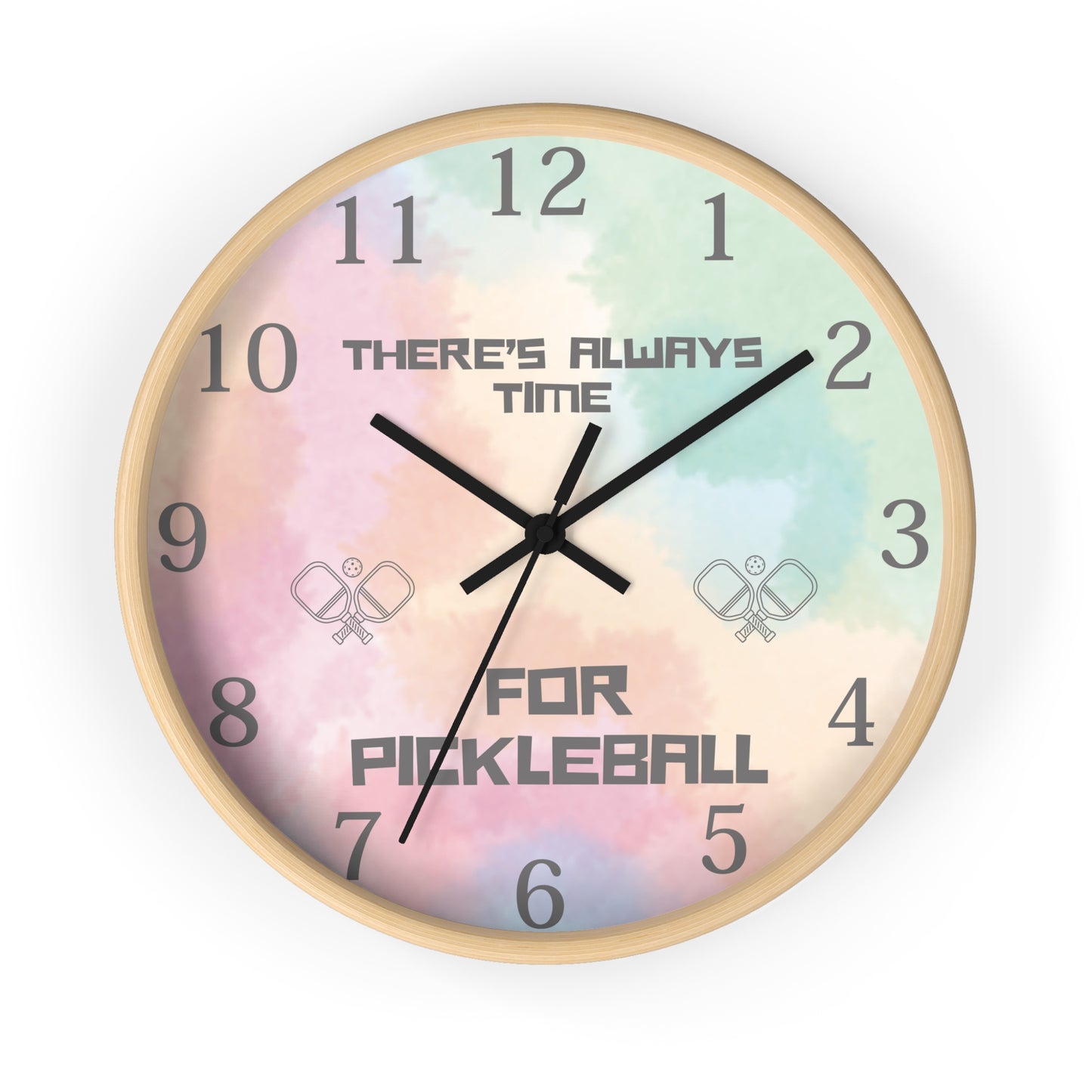 There's Always Time for Pickleball Wall Clock