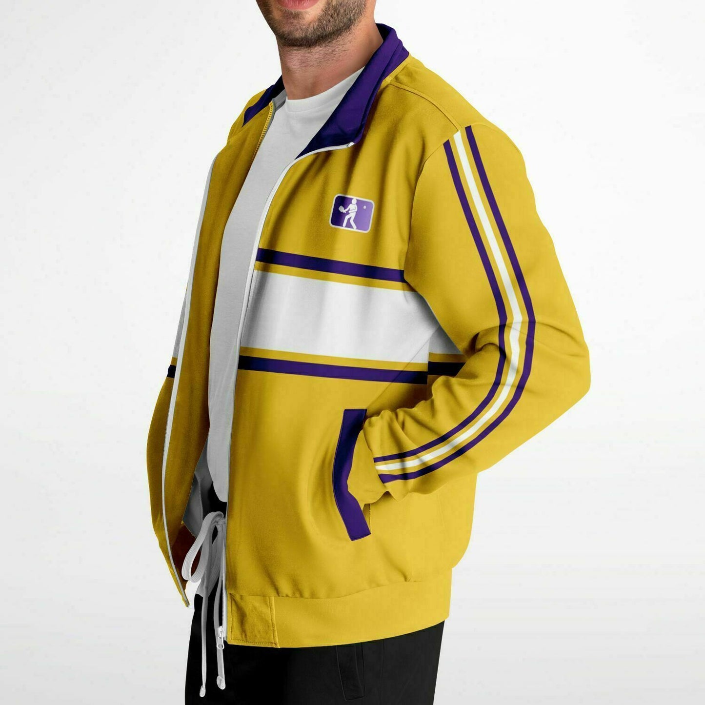 Yellow & Violet PICKLEBALL Track Jacket