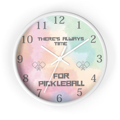 There's Always Time for Pickleball Wall Clock