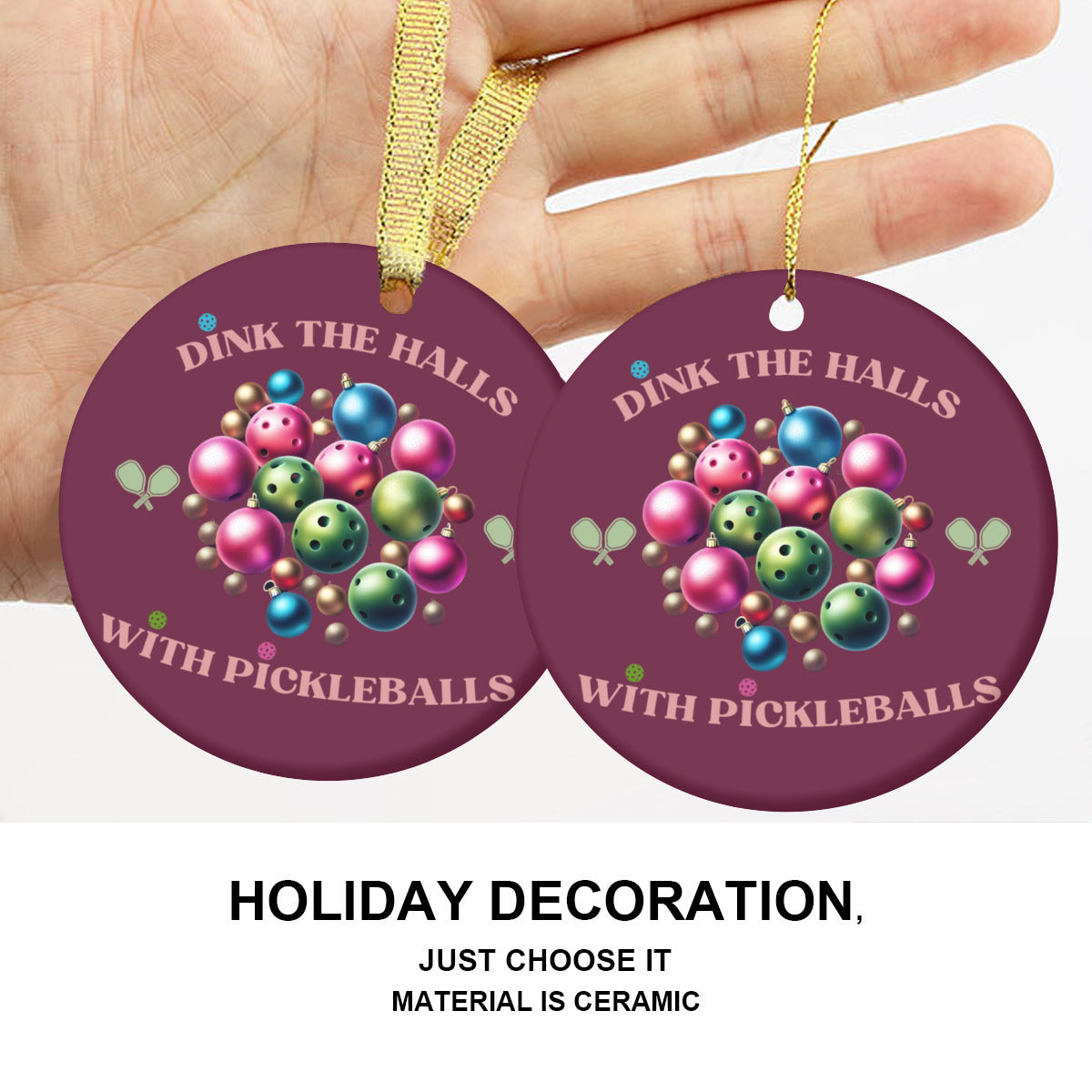 Dink The Halls Ornament