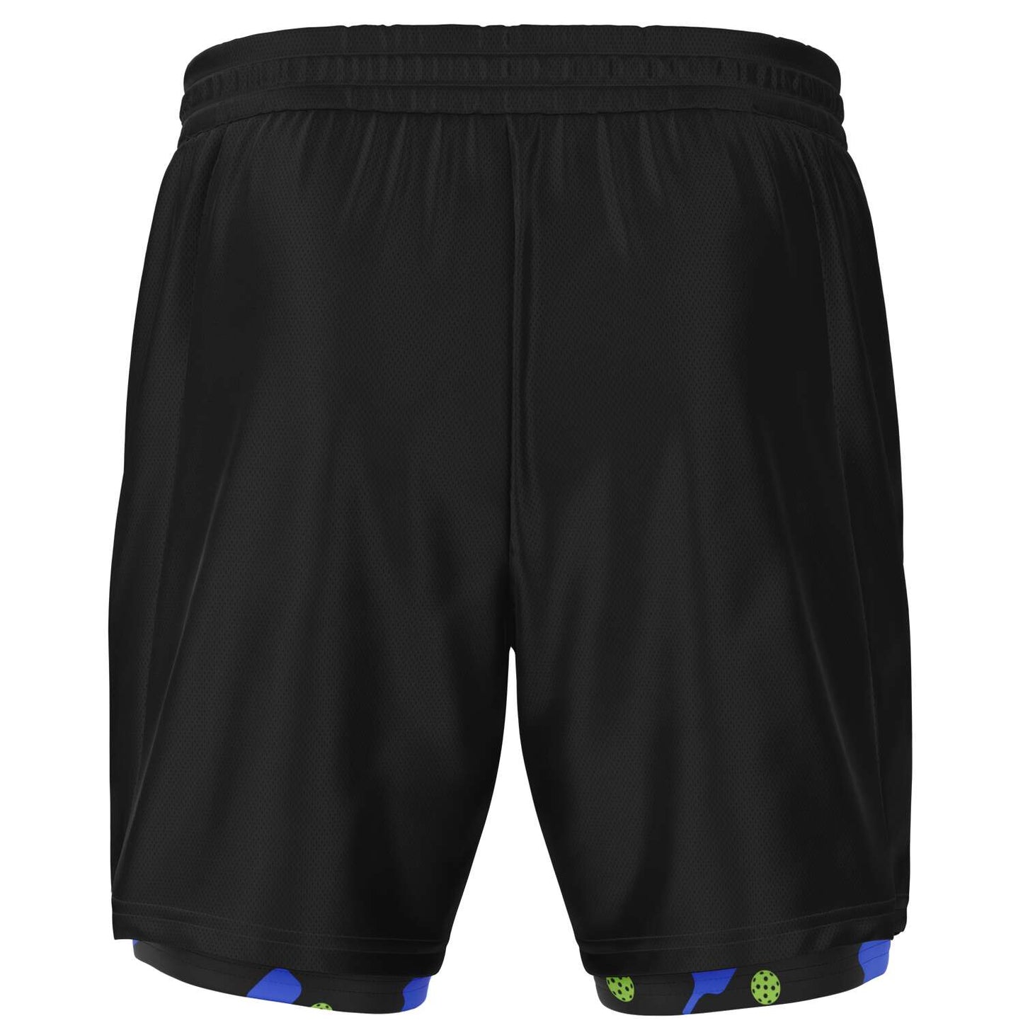 Black & Purple 2-in-1 Athletic Shorts (Long)