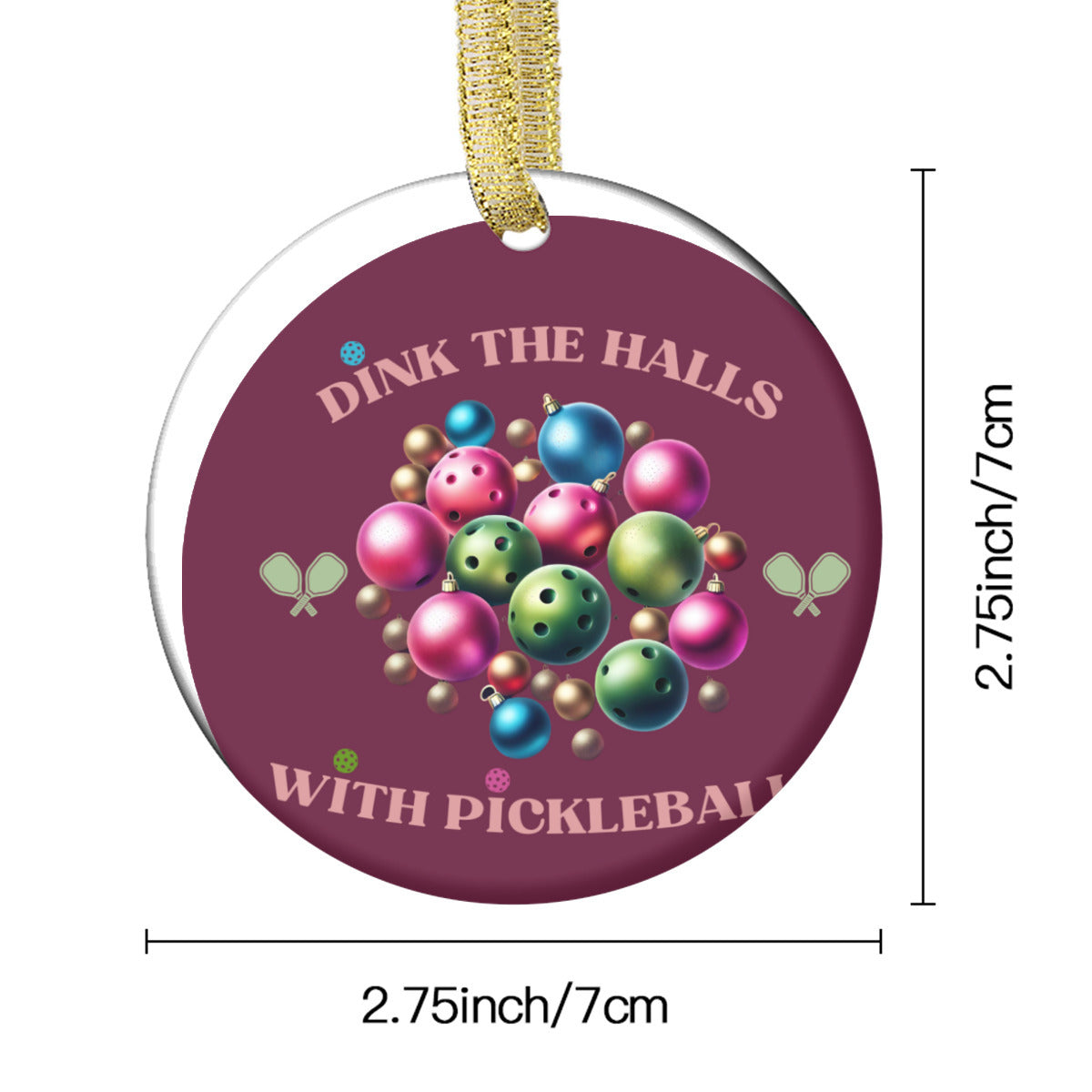 Dink The Halls Ornament