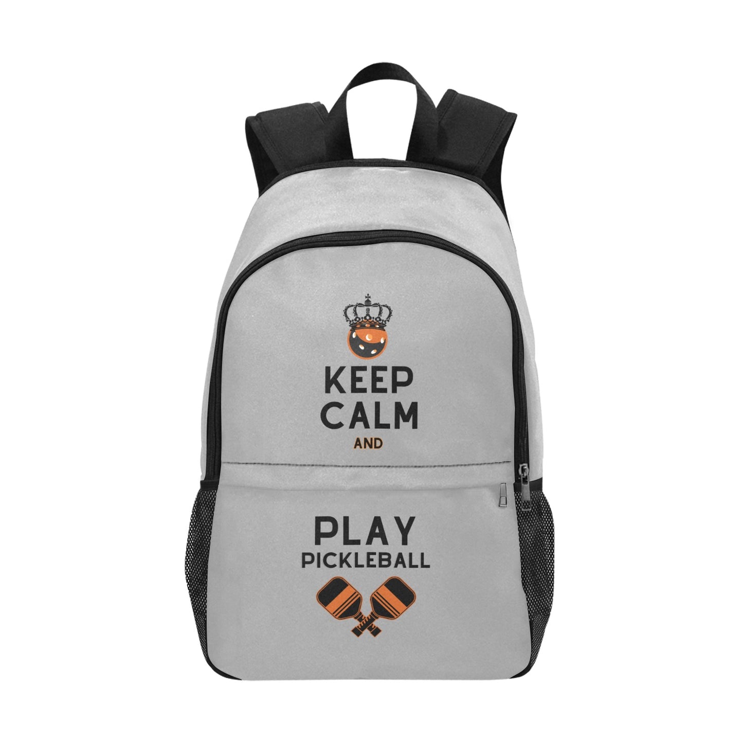 Keep Calm Pickleball Backpack with Side Mesh Pockets