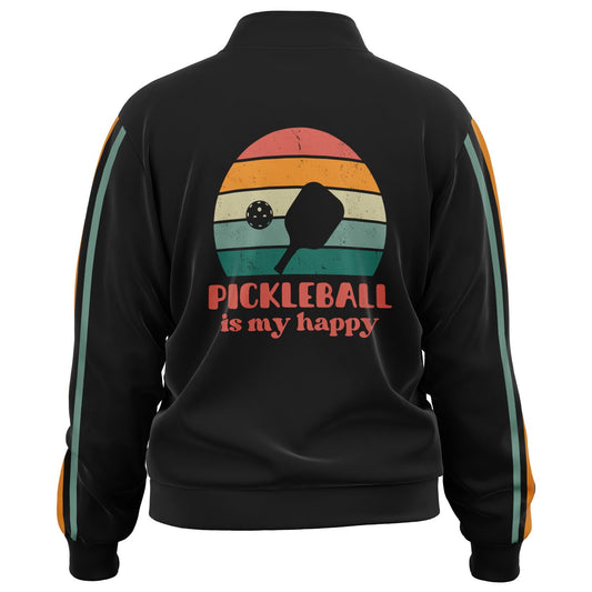 Pickleball Is My Happy Track Jacket