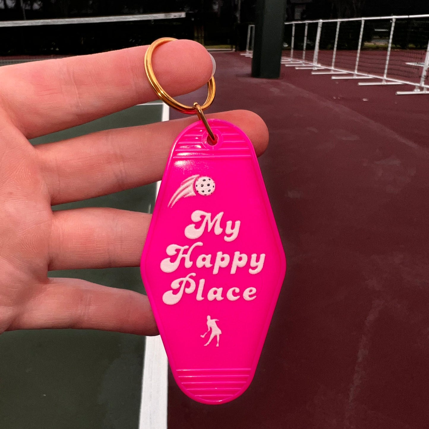 My Happy Place - Motel Keychain