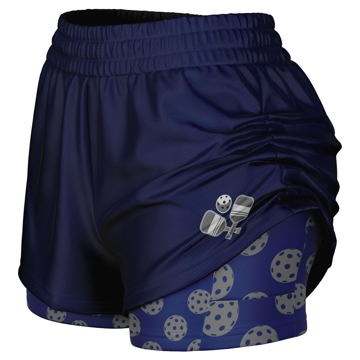 Navy 2-in-1 Athletic Shorts (Short)