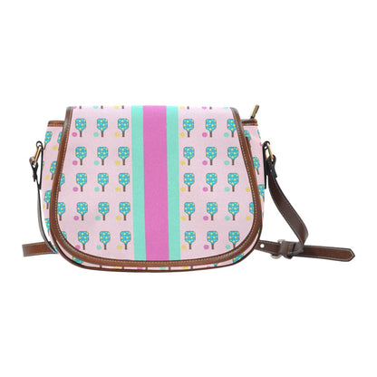 Blue Pickleball Paddle Crossbody Bag