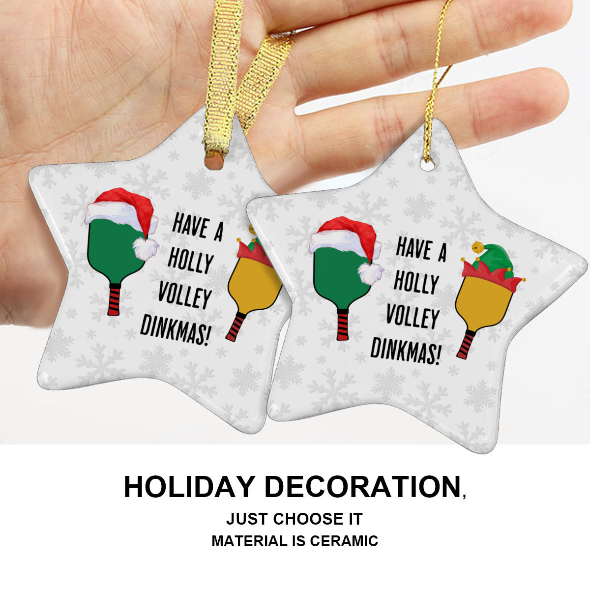 Holly Volley Dinkmas Ornament