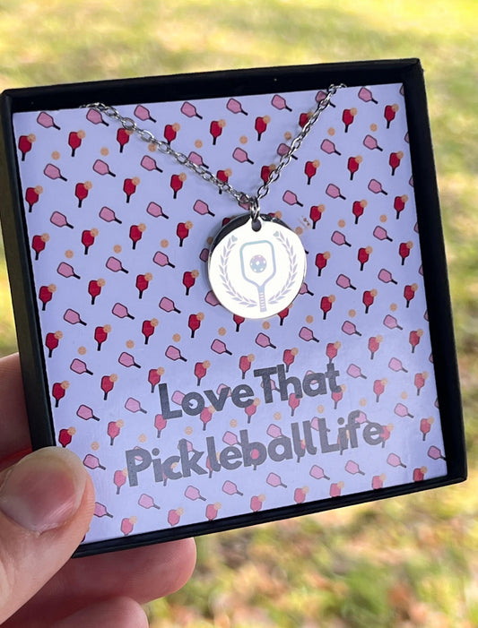 Pickleball Paddle Pendant Necklace