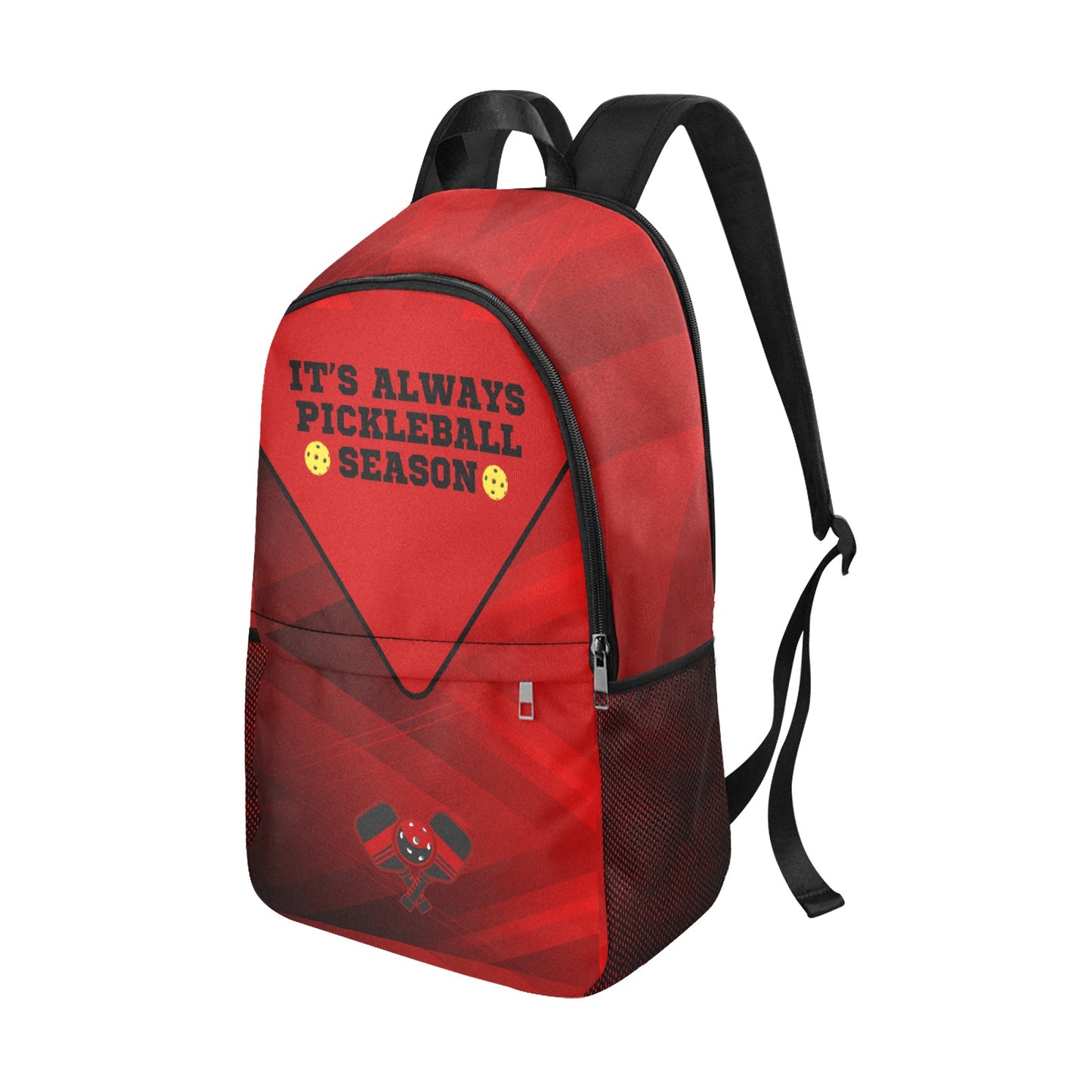 It's Always Pickleball Season Backpack with Side Mesh Pockets