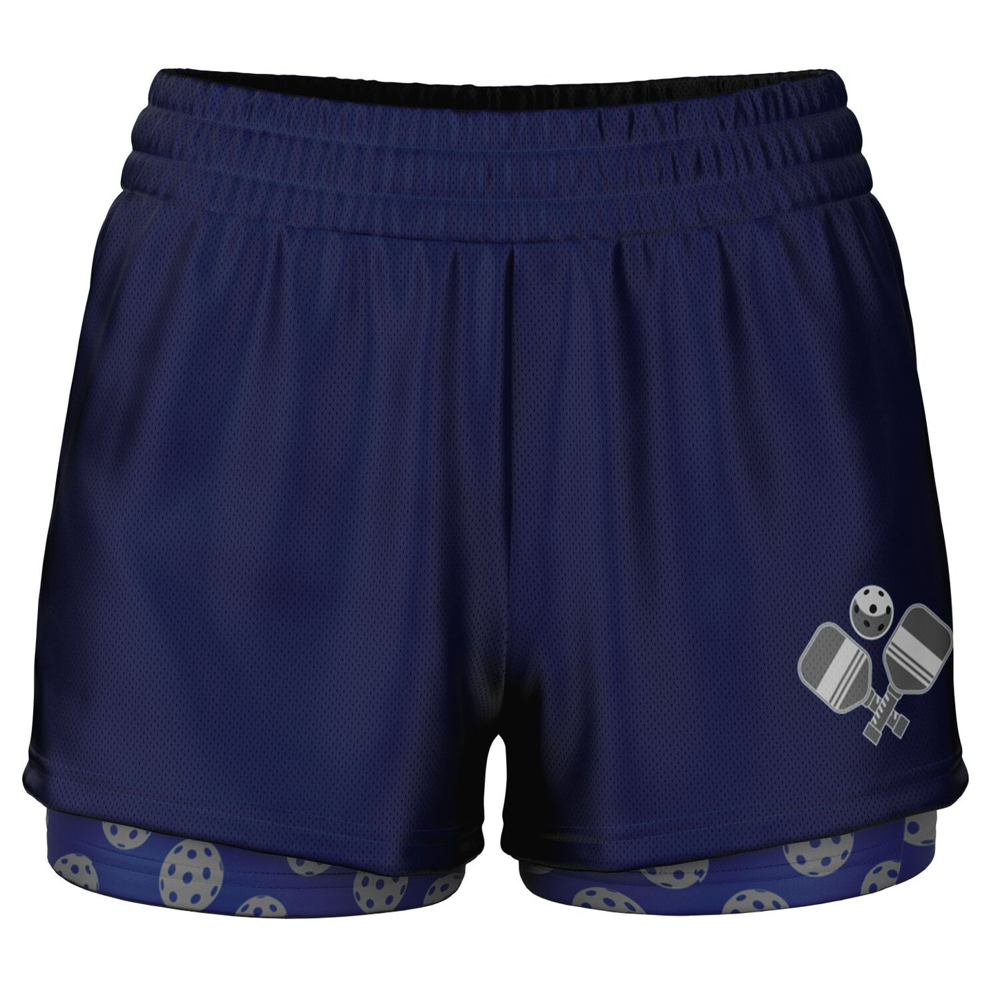 Navy 2-in-1 Athletic Shorts (Short)