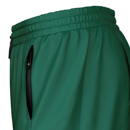 Green & Black 2-in-1 Athletic Shorts (Long)