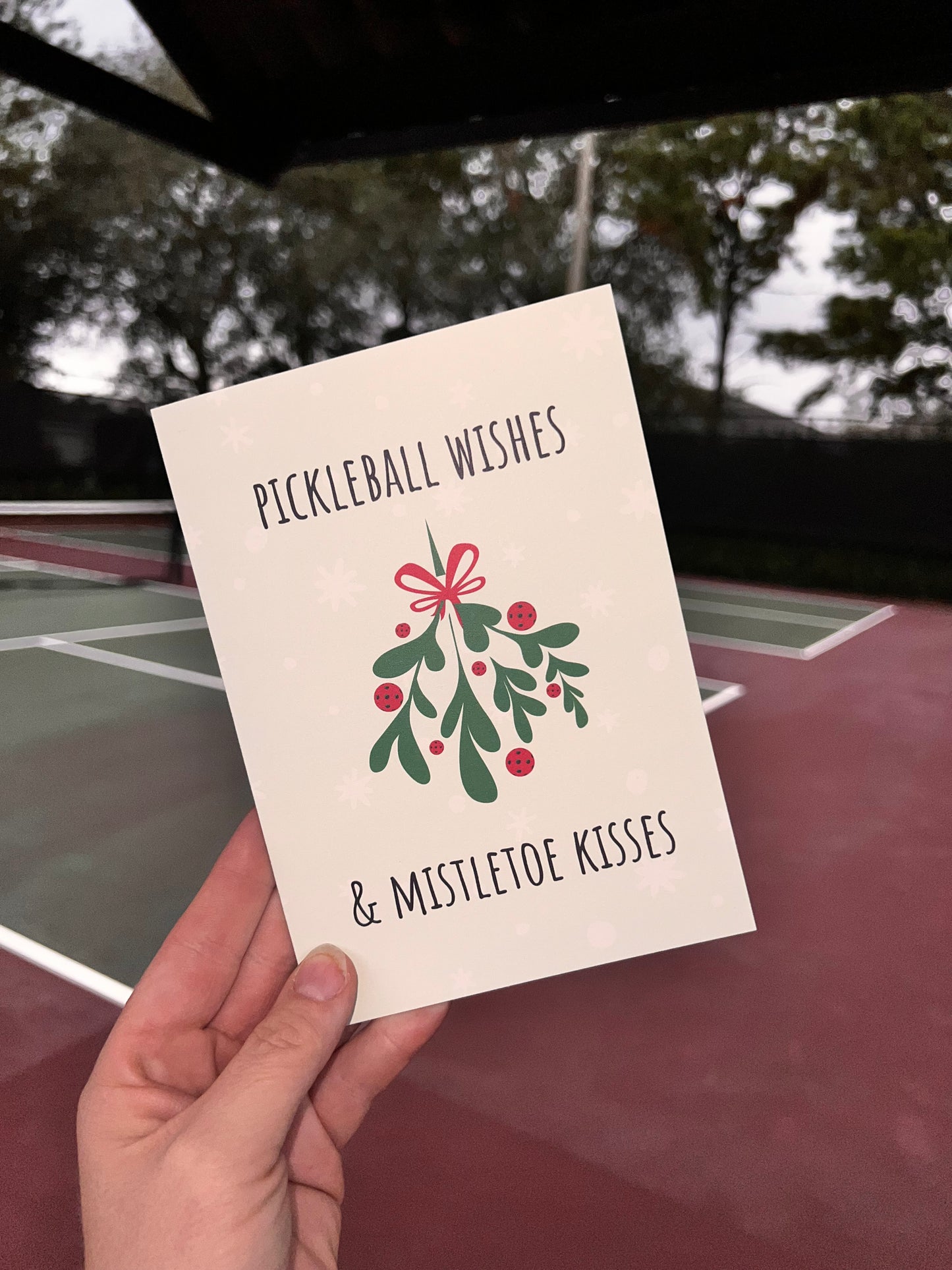 Pickleball Christmas Card Set 2