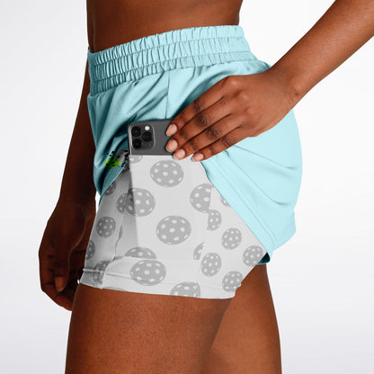 Teal 2-in-1 Athletic Shorts (Short)