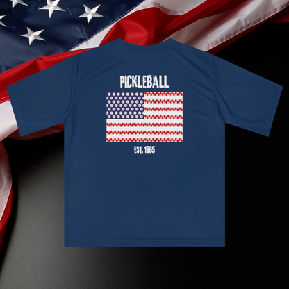 American Flag Pickleball Performance T-Shirt