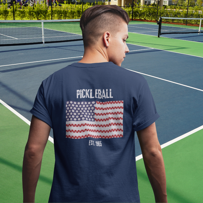 American Flag Pickleball Performance T-Shirt