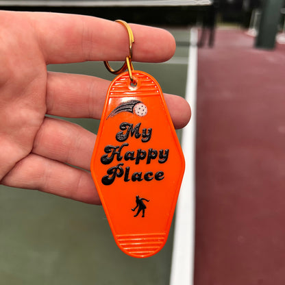 My Happy Place - Motel Keychain