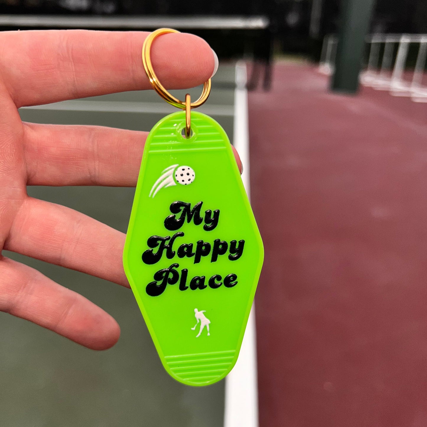 My Happy Place - Motel Keychain