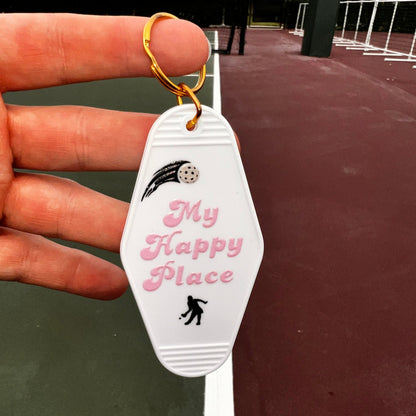 My Happy Place - Motel Keychain