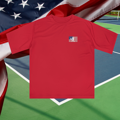 American Flag Pickleball Performance T-Shirt