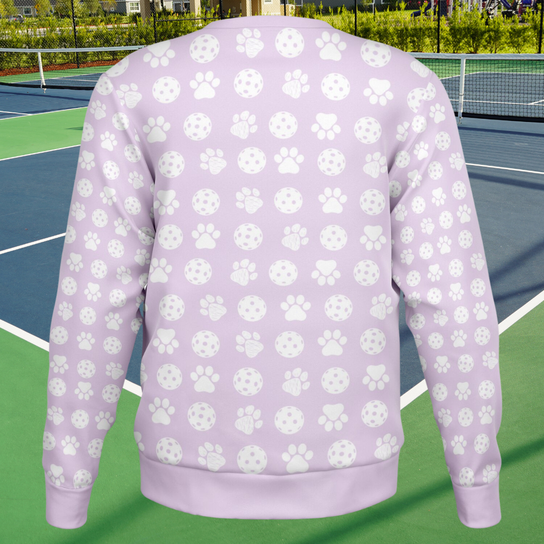 Puppies & Pickleball Sweatshirt (Lavender)