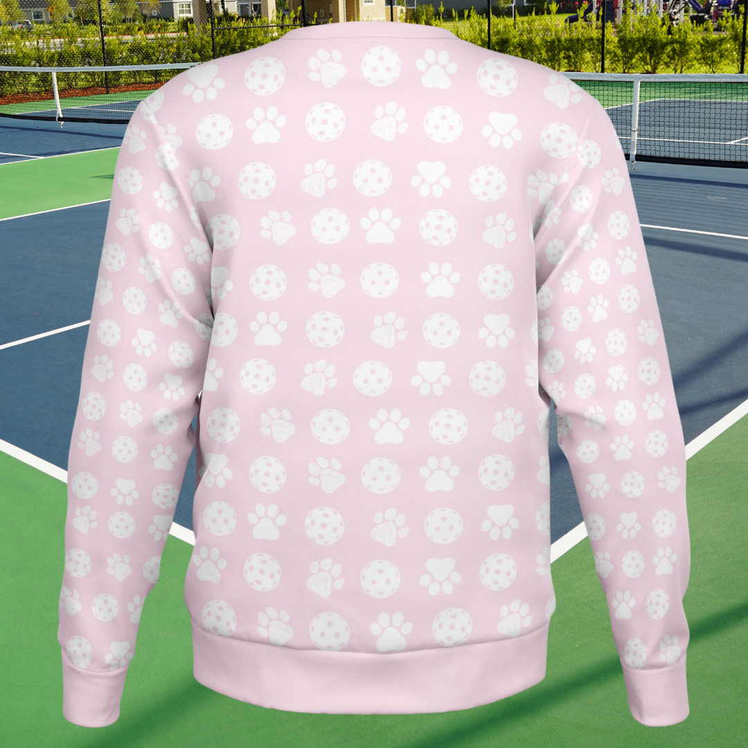 Puppies & Pickleball Sweatshirt (Soft Pink)