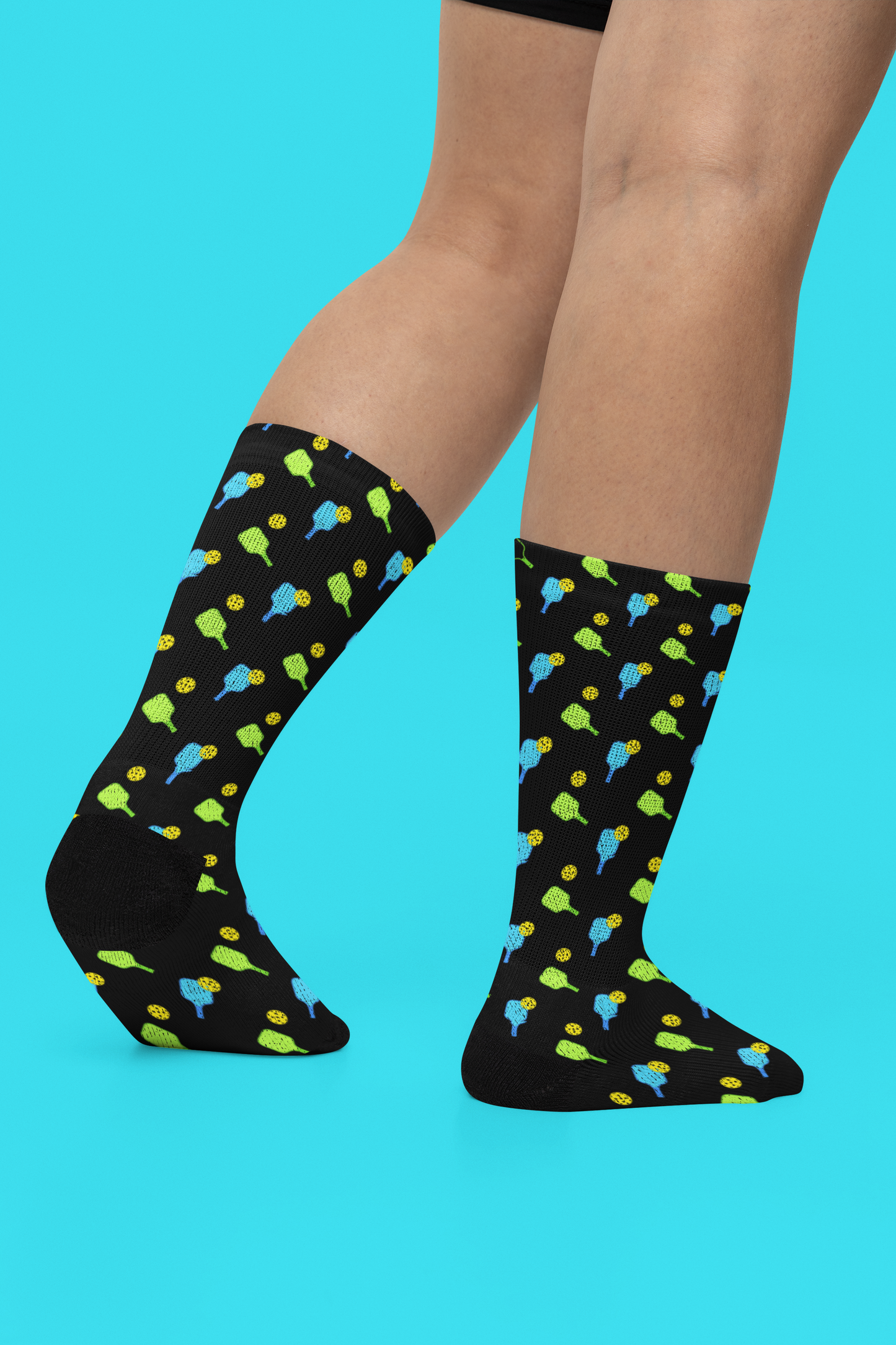 Pickleball Paddle Crew Socks