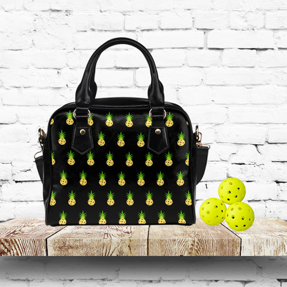 Pineapple Pickleball Shoulder Handbag