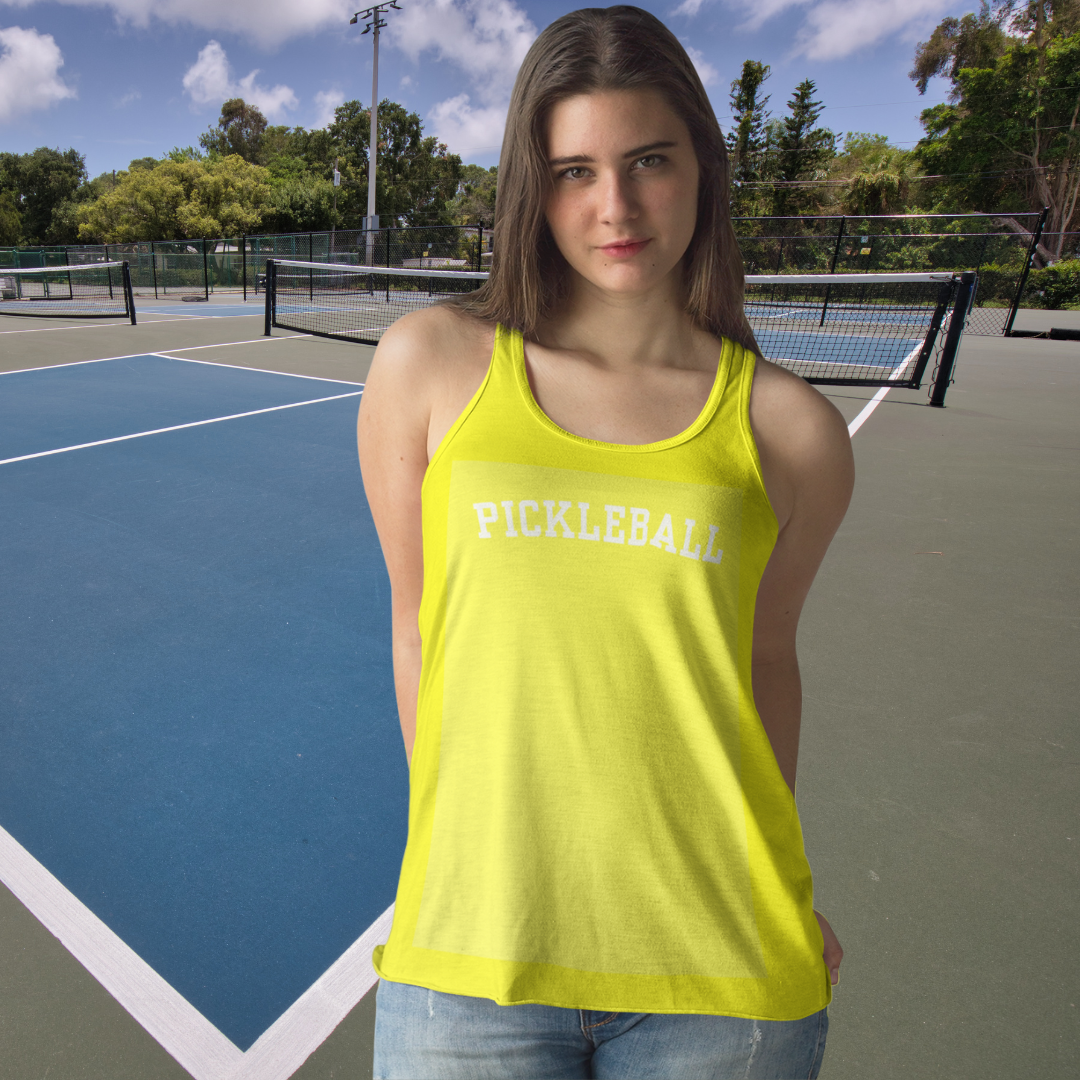 Neon Yellow Racerback Tank Top