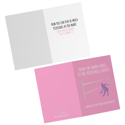 Pickleball Retirement Card Set