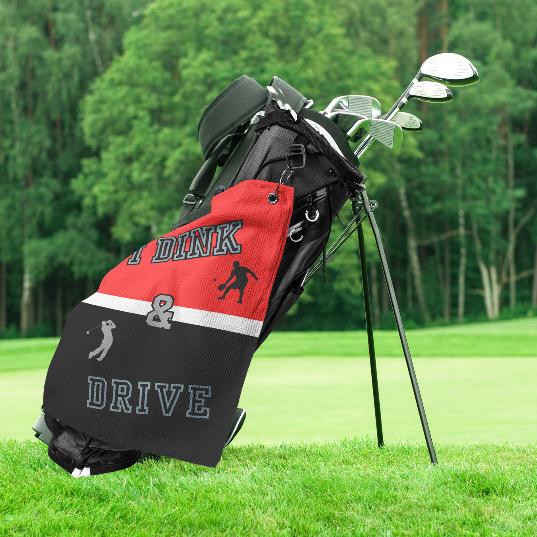 SALE - I Dink & Drive - Men's Golf Towel