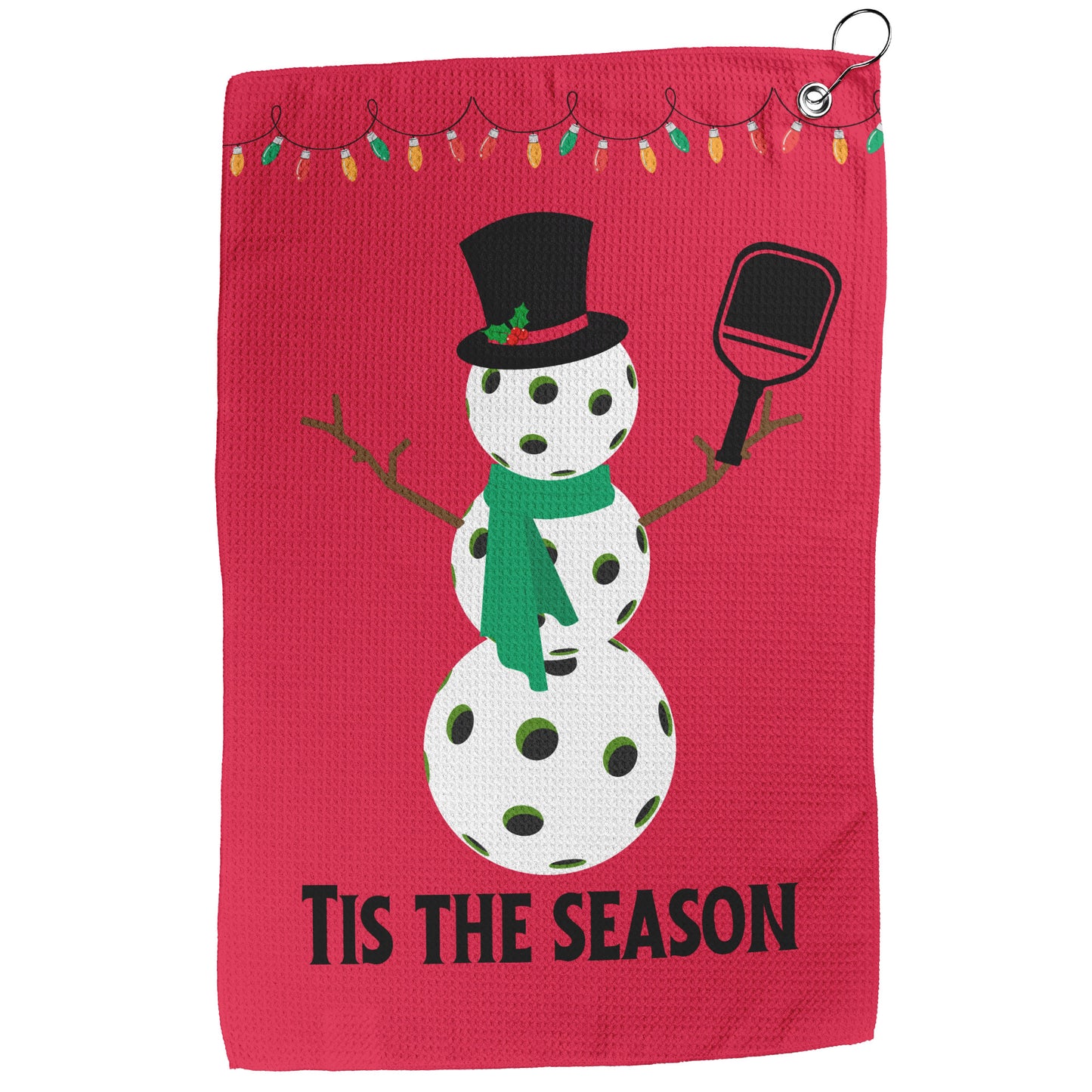 Snowman Pickleball Towel