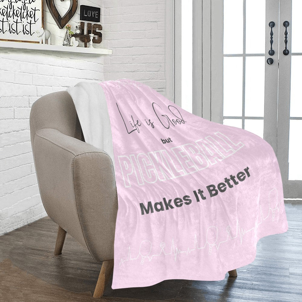 Life is GOOD Microfiber Fleece Blanket