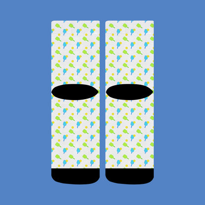 Pickleball Paddle Crew Socks