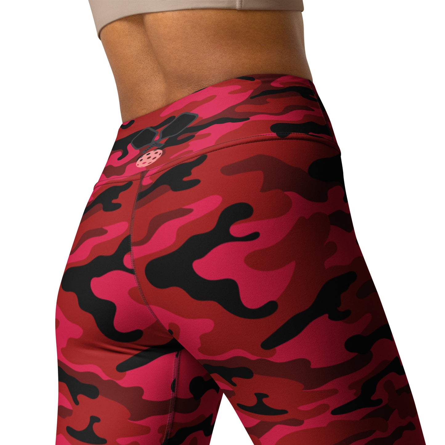 Red Camo High Waisted Leggings