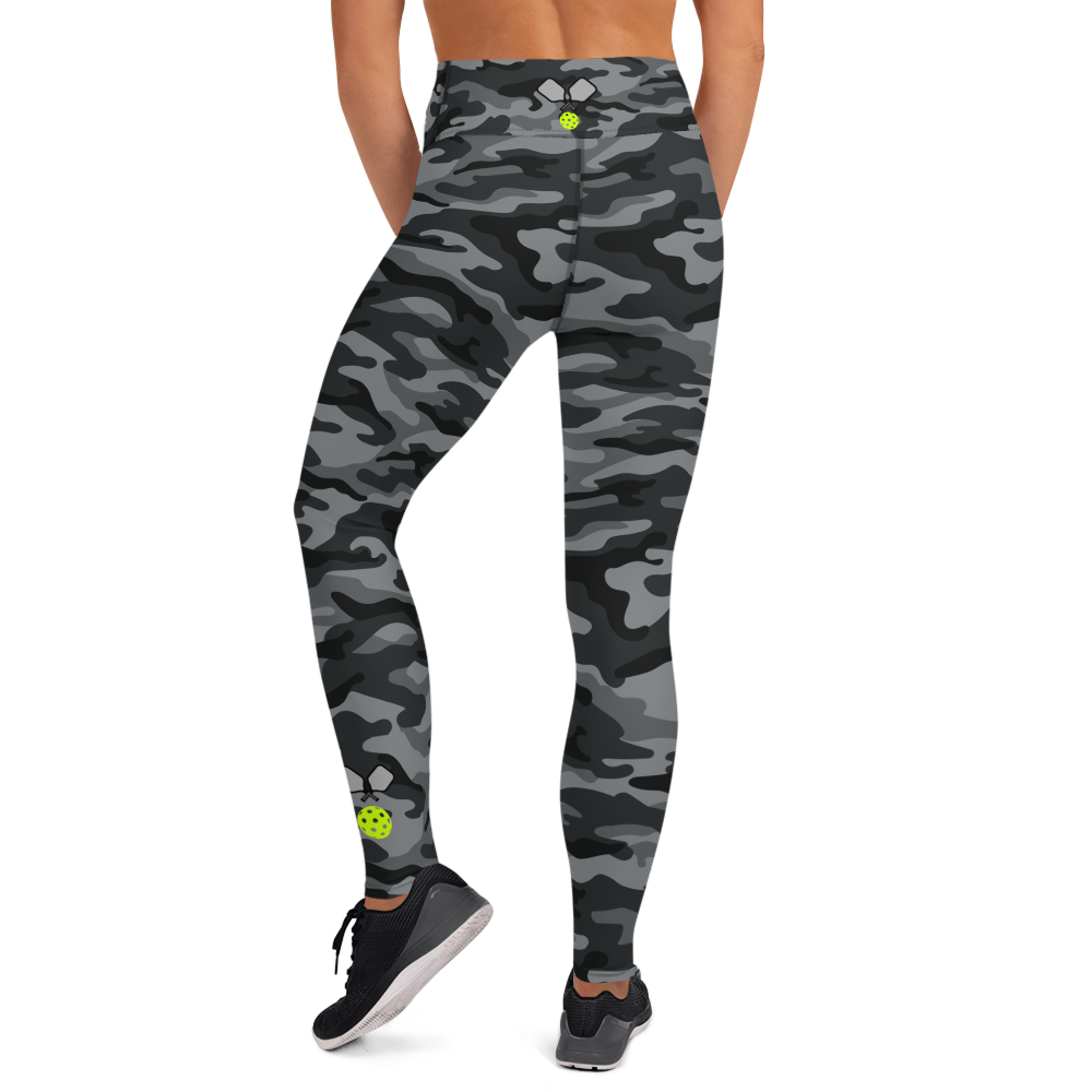 Gray Camo High Waisted Leggings