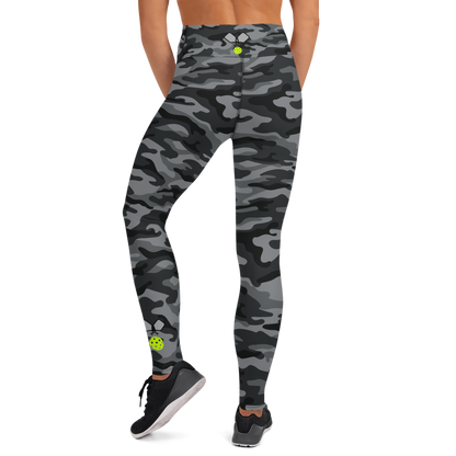 Gray Camo High Waisted Leggings