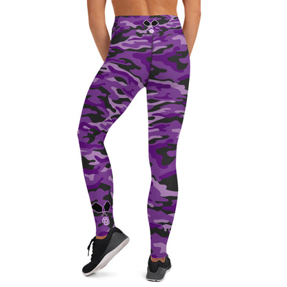 Purple Camo High Waisted Leggings