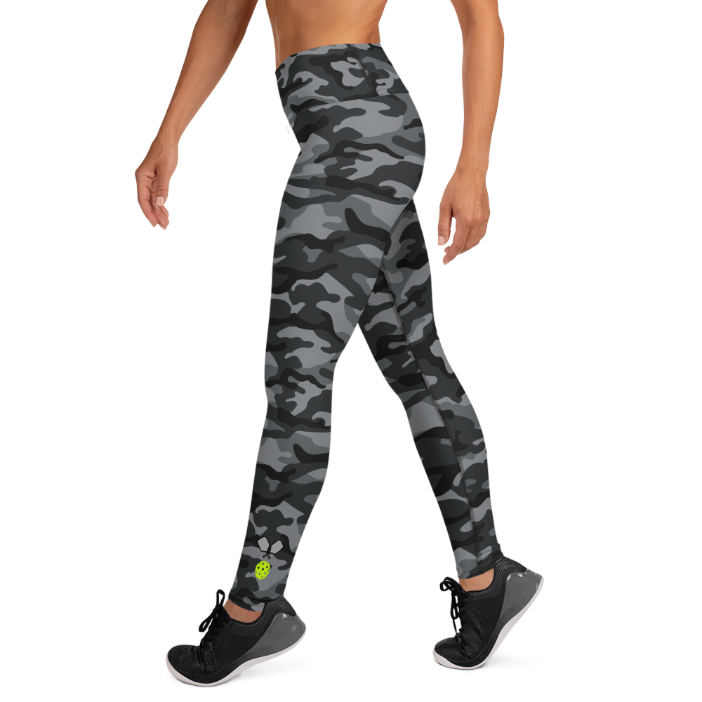 Gray Camo High Waisted Leggings