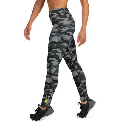 Gray Camo High Waisted Leggings