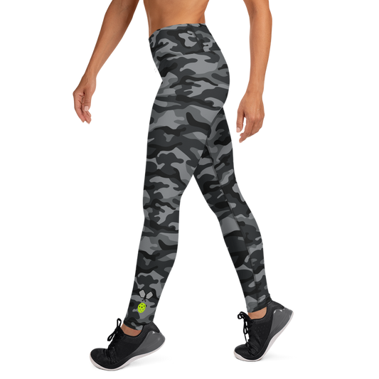 Gray Camo High Waisted Leggings