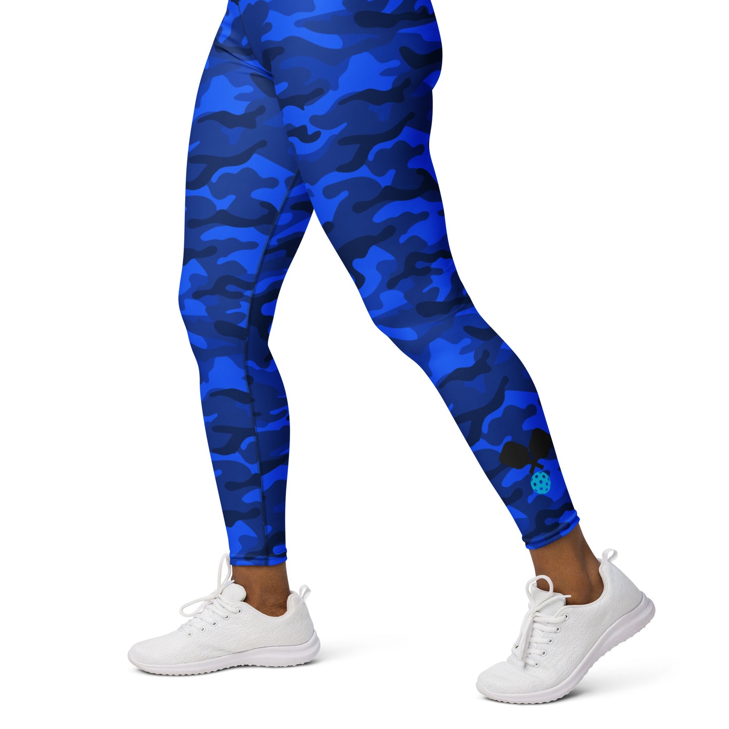 Blue Camo High Waisted Leggings