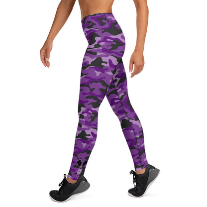 Purple Camo High Waisted Leggings