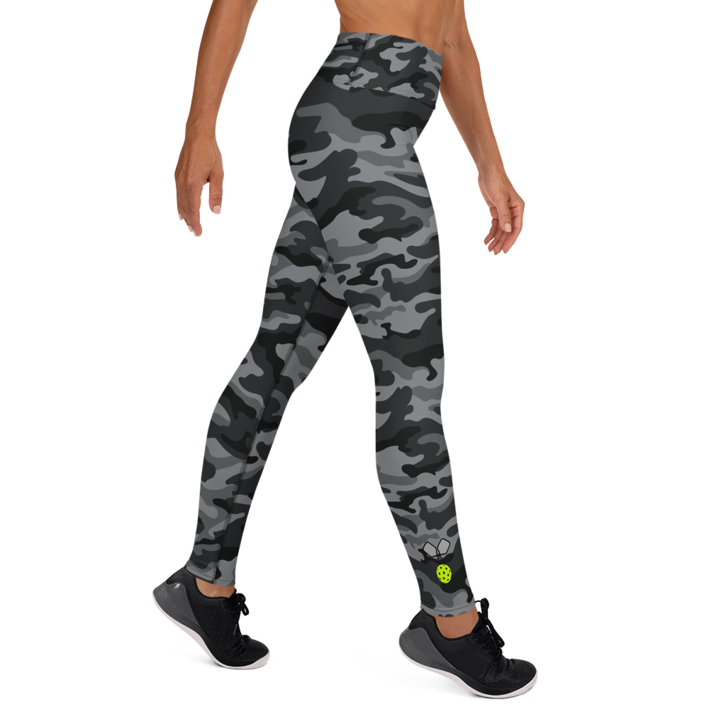 Gray Camo High Waisted Leggings