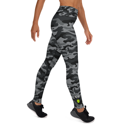 Gray Camo High Waisted Leggings