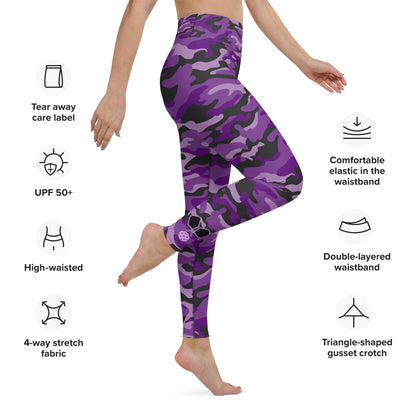 Purple Camo High Waisted Leggings