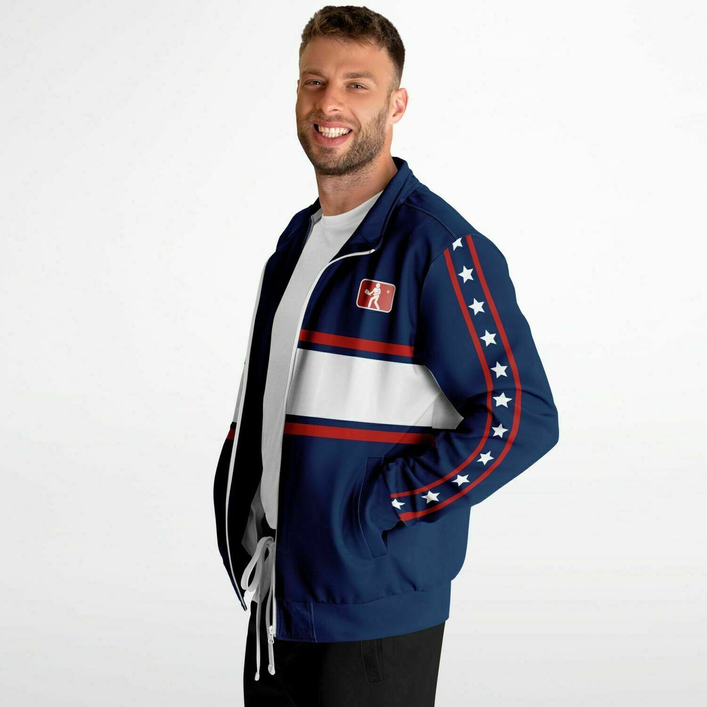 Red, White & Navy Pickleball Jacket